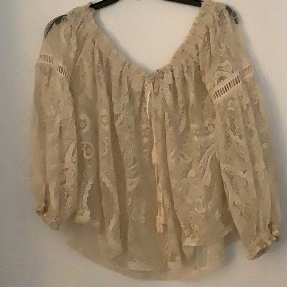 Spell Vintage Rhiannon Cream Off-Shoulder Lace Blouse S/M & bra - Picture 10 of 16